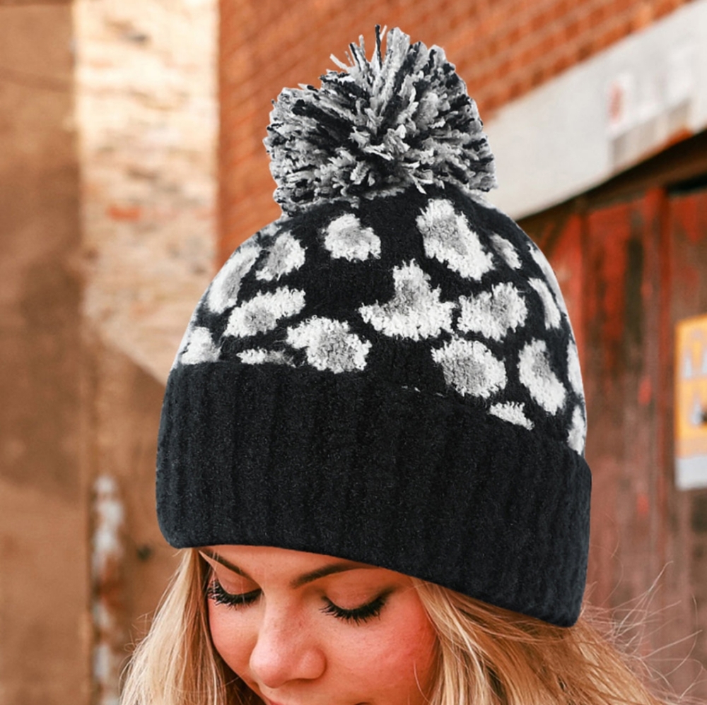 Leopard beanie
